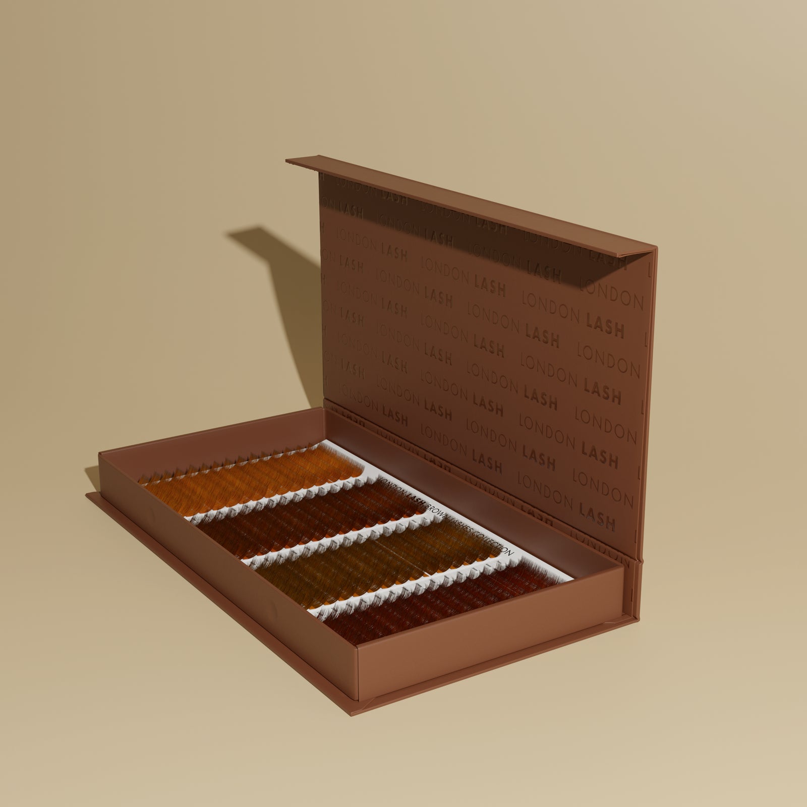 Braune Volume Lashes Kollektion