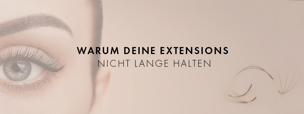 Wimpernverlängerung, warum deine extensions nicht lange halten