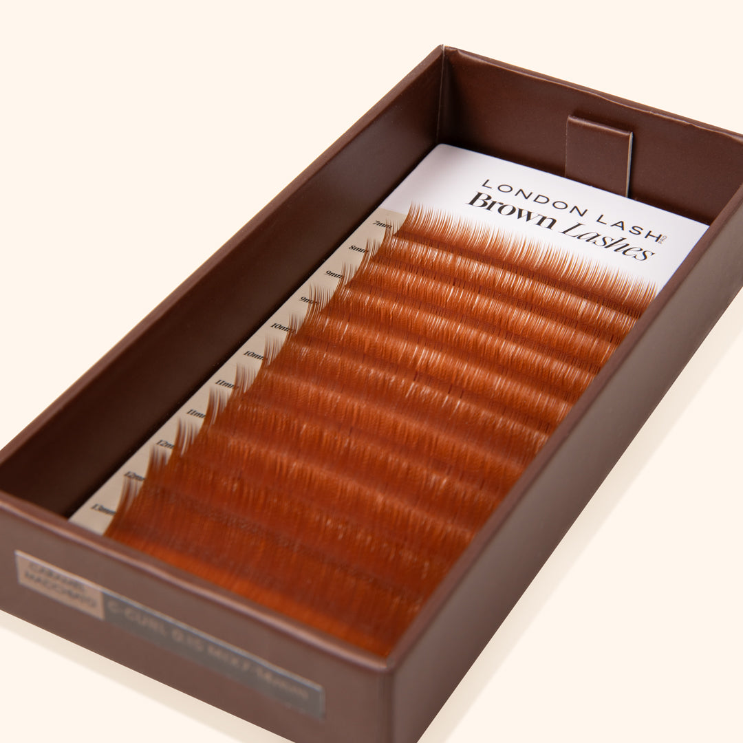 Braune Wimpern – Caramel Macchiato Kollektion