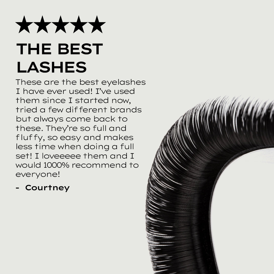 Selbstfächernde Volumenwimpern 0.07 (Easy Fanning)