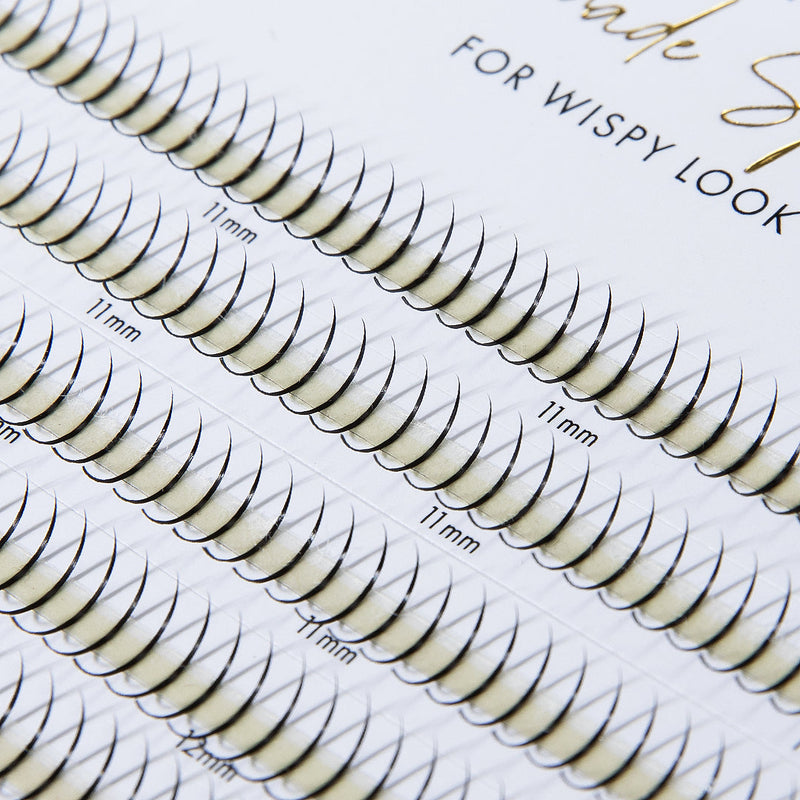 Premade lash spikes for wispy lashes