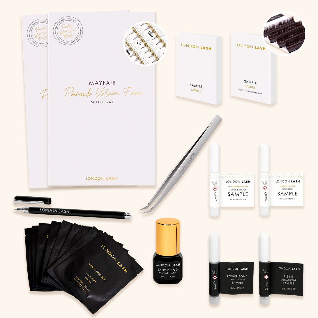 Starter Kit für den Speedy Volume (vorgefertigte Wimpernfächer) Wimperntrainingskurs