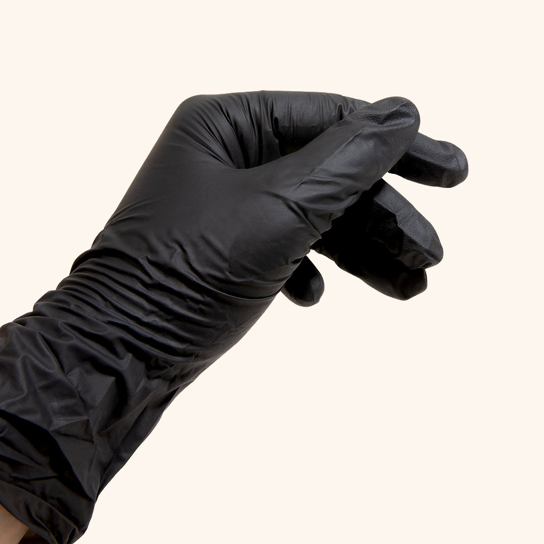 Schwarze Nitrilhandschuhe