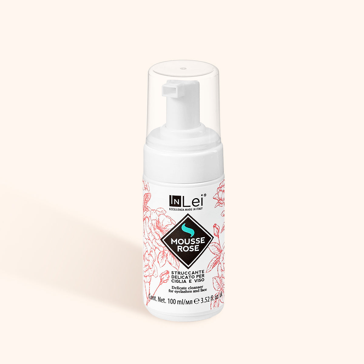 InLei® Zartes Wimpern- und Augenbrauenshampoo (Rose)