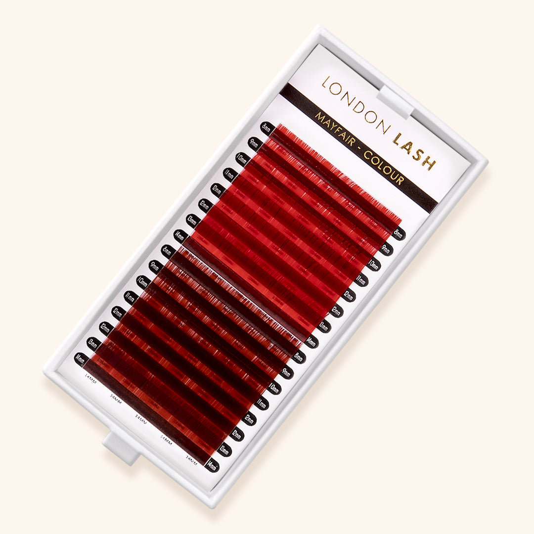 Mayfair Lashes in Rot/Rotbraun